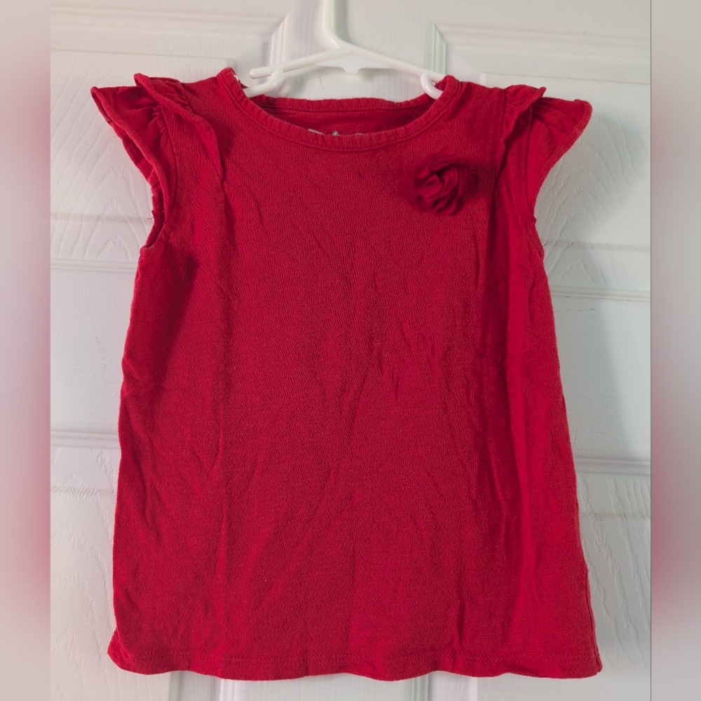 Jumping Beans Vibrant Red Cotton Top